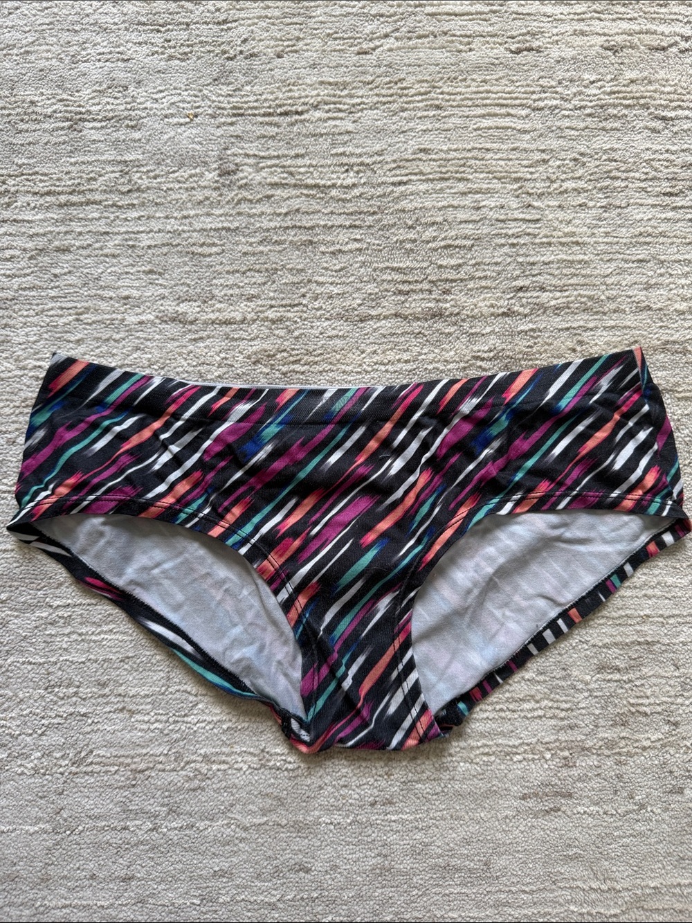 Pink VS Multicolor Striped Women's Hipster Briefs